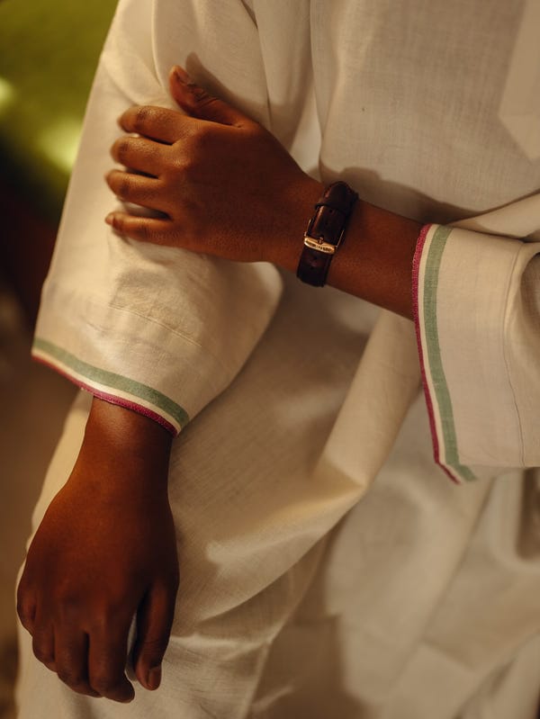 Tree and Poetry — Oversized kurta - White