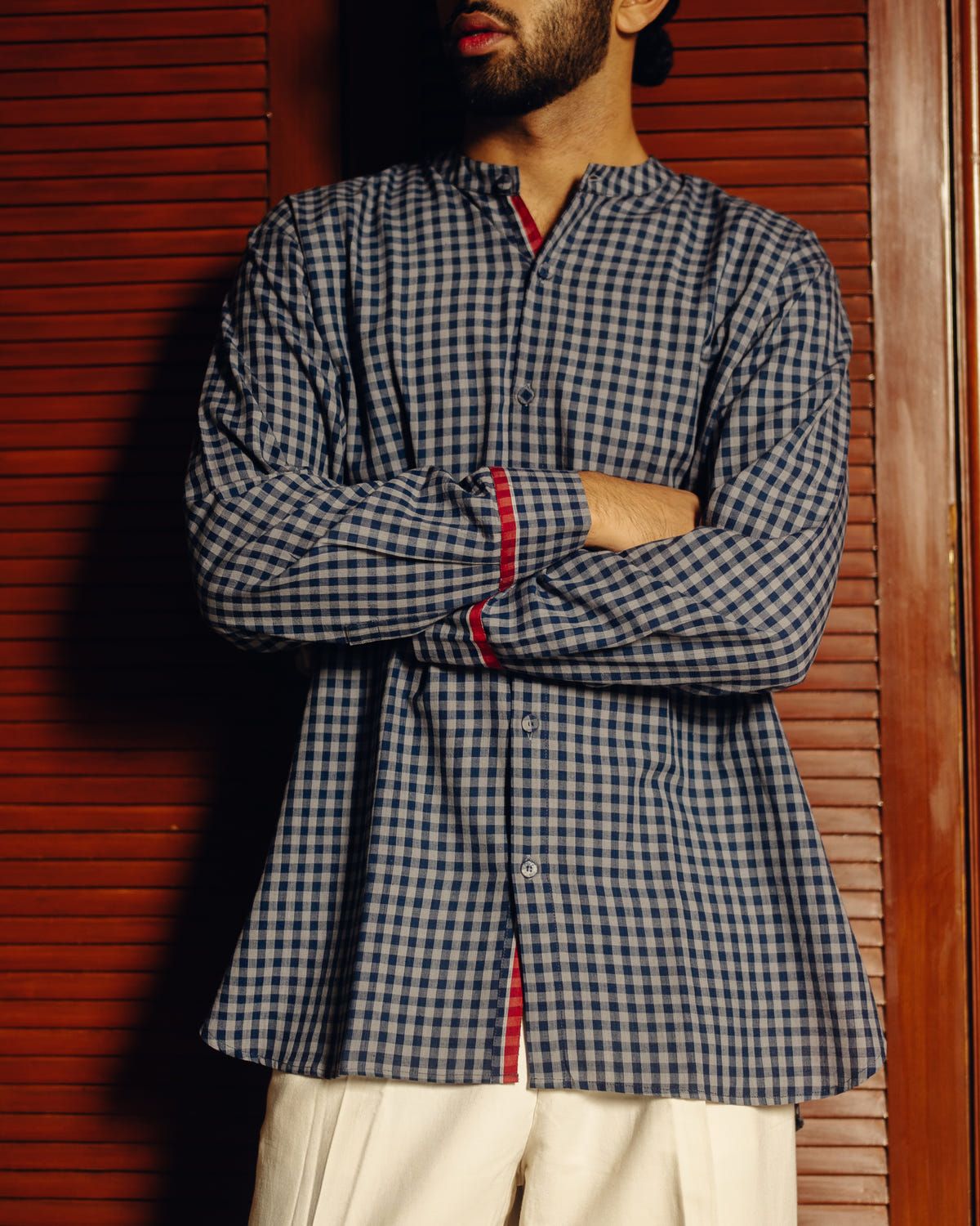 Blueberry checks - full sleeve shirt - image 3
