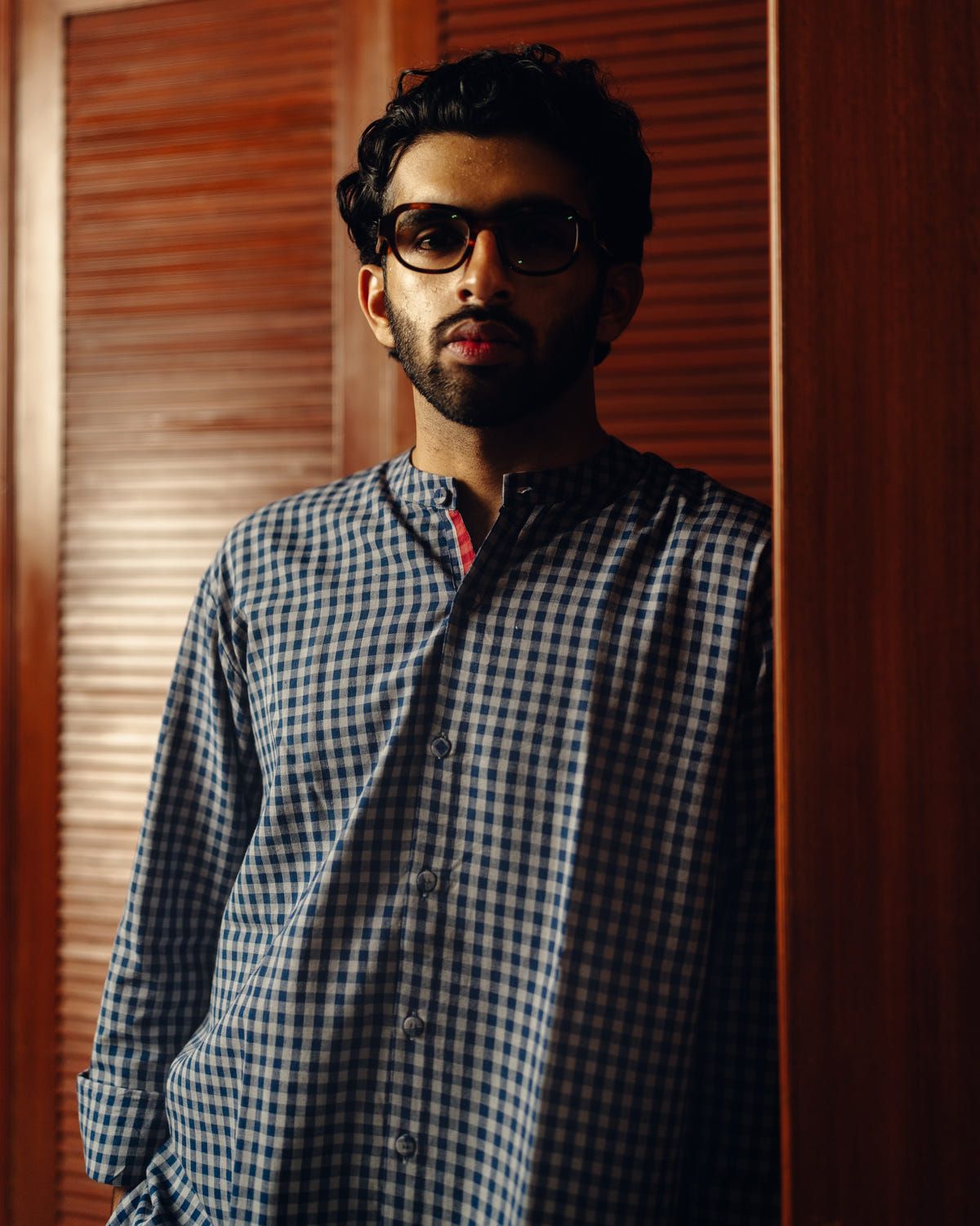 Blueberry checks - full sleeve shirt - image 4