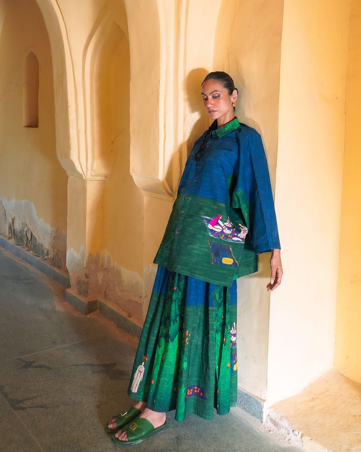 Jaffa orange skirt - image 5