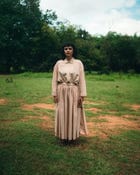Sand-striped skirt view 7