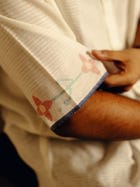 Half sleeves - White jamdani shirt view 4