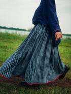 Blueberry checks skirt view 5