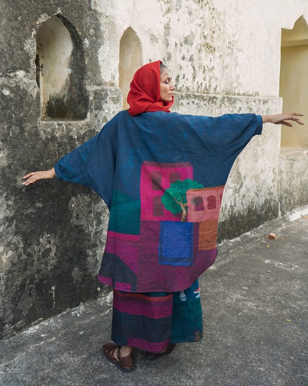 Tree and Poetry — Song of the sunbird - oversized shirt