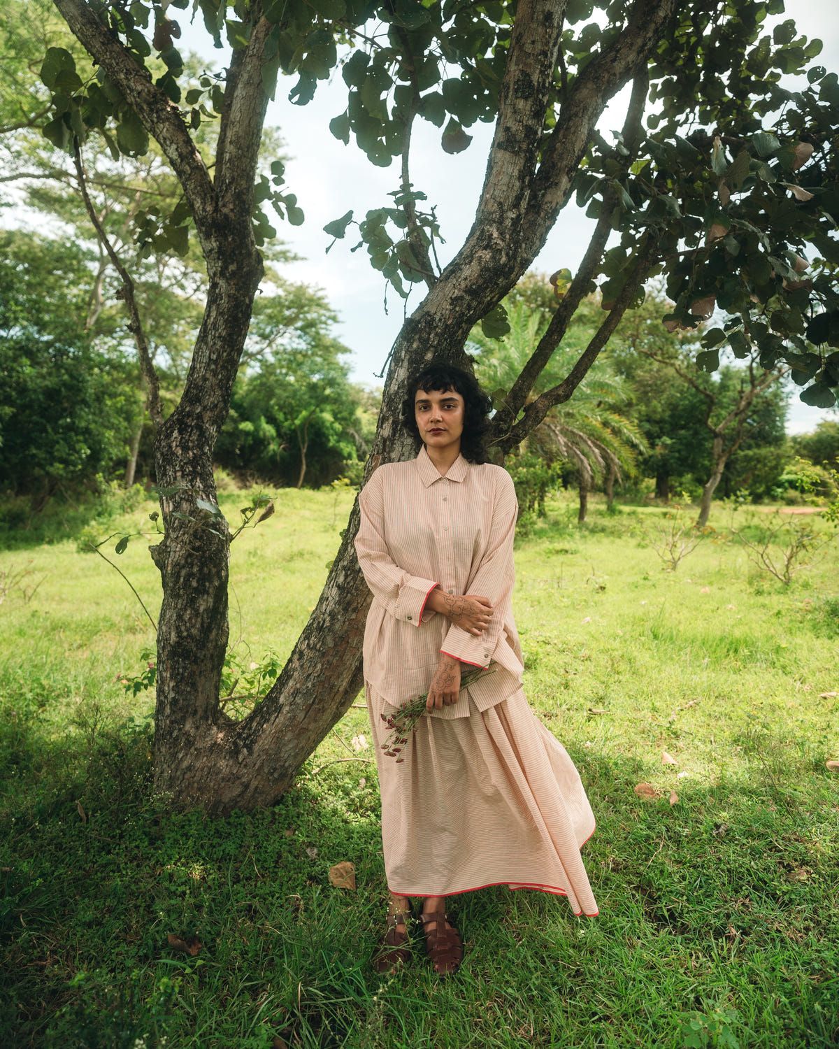 Sandstriped skirt set - image 6