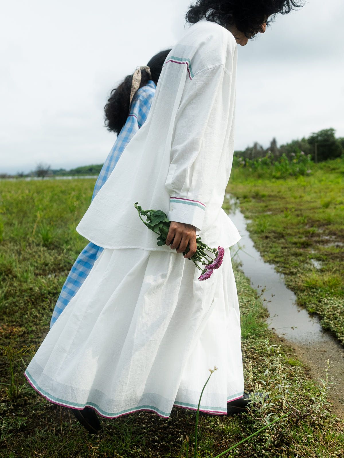 Ela White skirt set - image 5