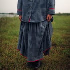 Blueberry Checks Skirt Set view 3