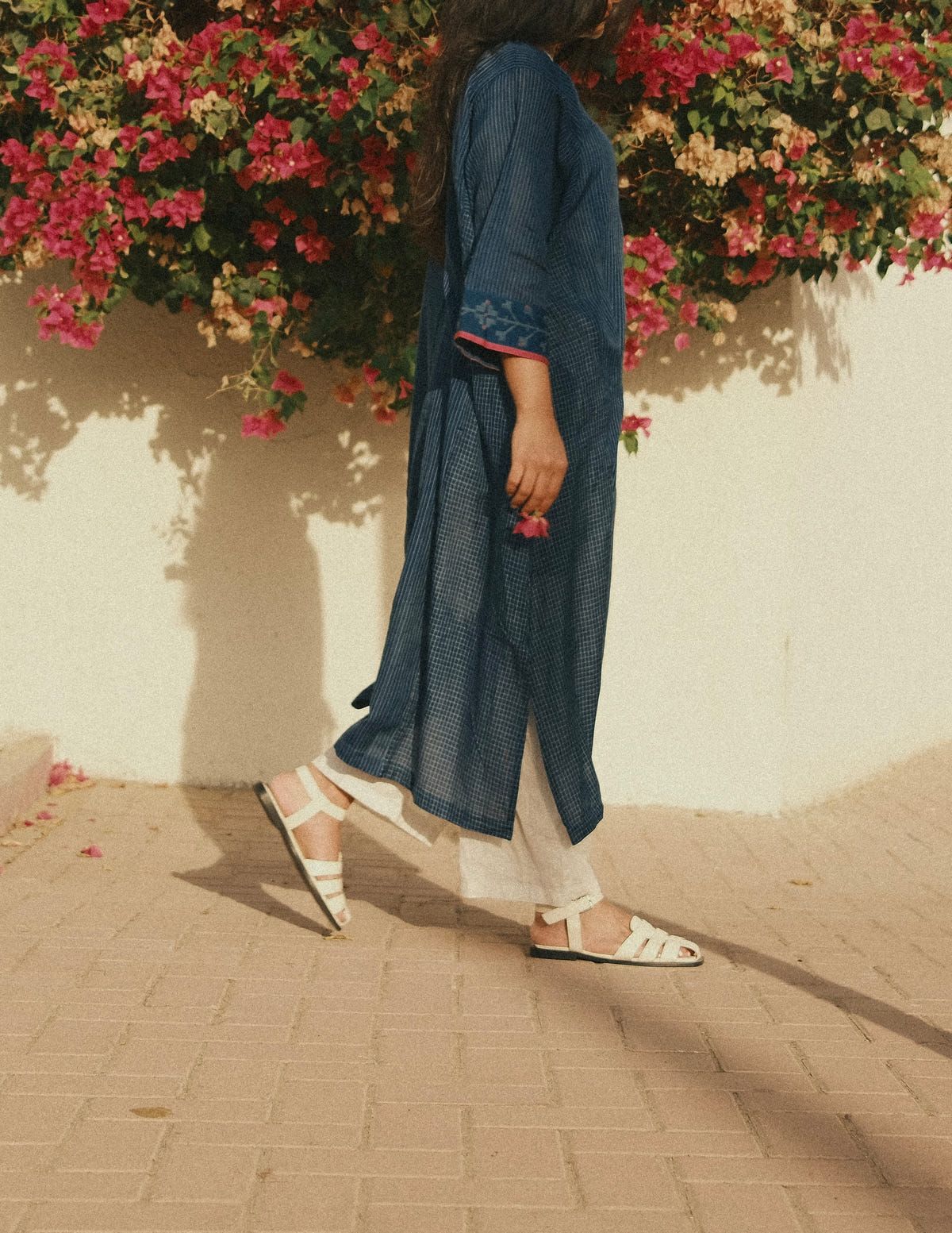 Ela - Blue jamdani - image 4