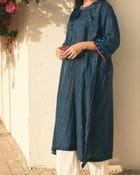 Ela - Blue jamdani view 7