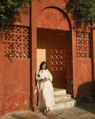 Ela - White Jamdani view 7
