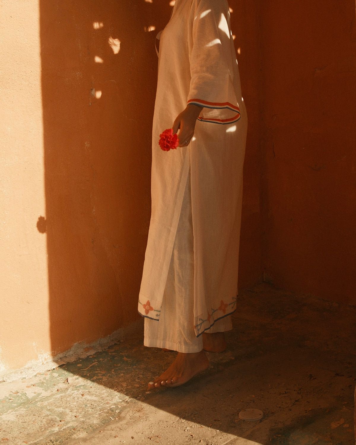 Ela - White Jamdani - image 8