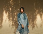 Ela - Indigo silk view 6