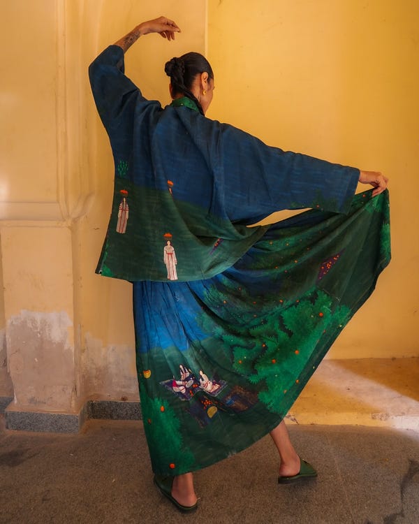 Tree and Poetry — Jaffa orange - oversized shirt