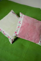 Gulabi Red Double Sided Cushion view 2