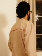 Sand striped shirt view 4