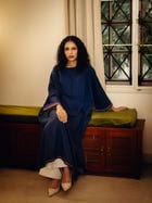 Free Size Kurta - Blueberry Plain view 2