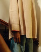 Oversized Shirt - Sand Striped view 2