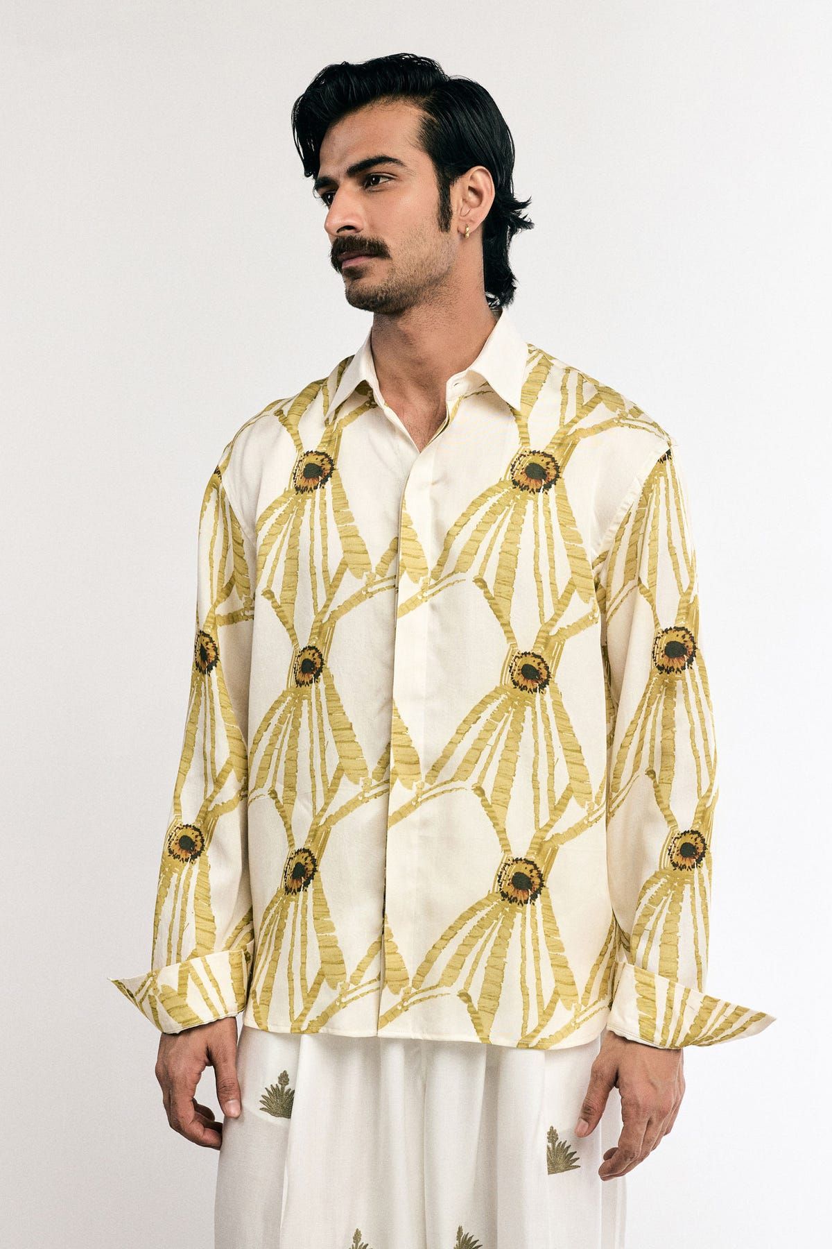 Yellow Turtle Flower Shirt - image 1