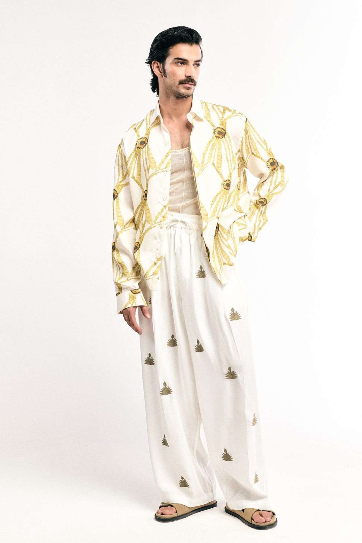 Yellow Turtle Flower Shirt - image 2