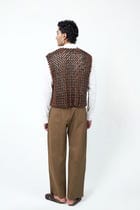 Wood Handbeaded Vest view 4