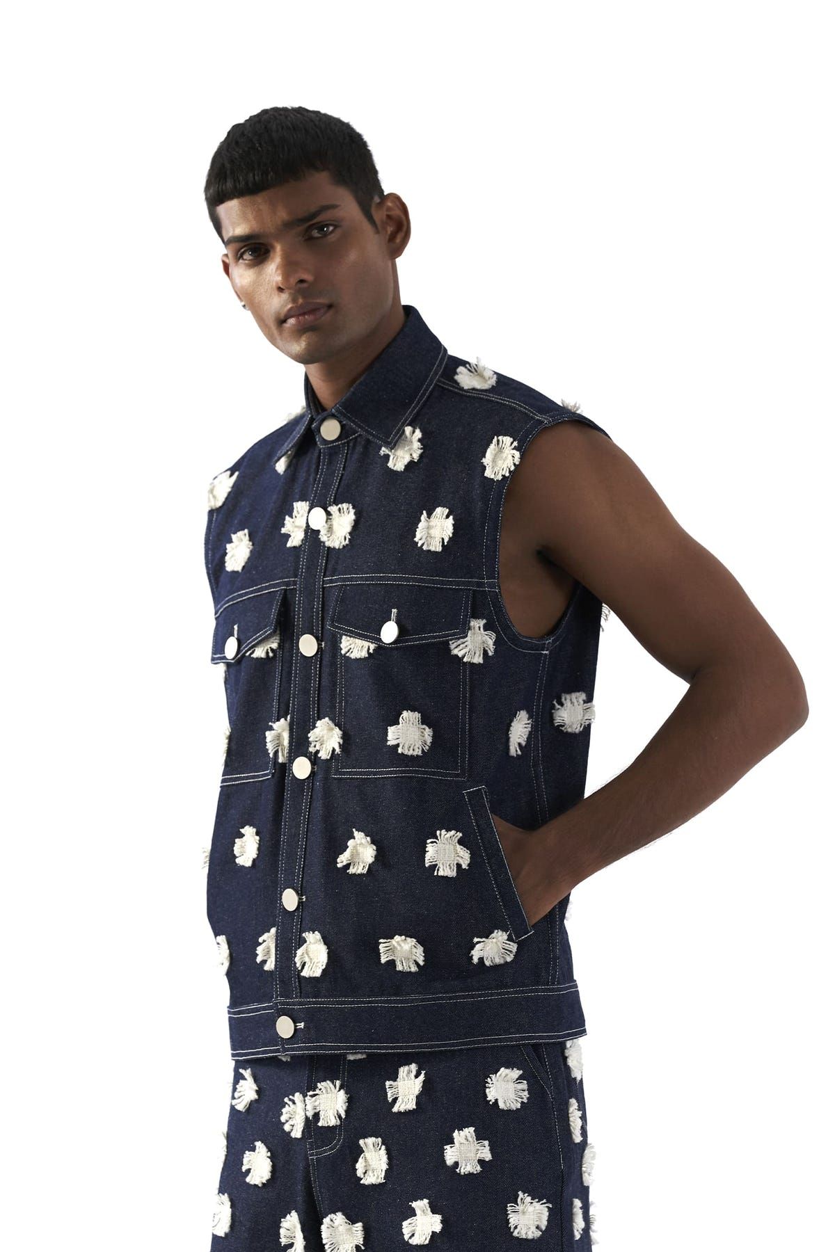 Starry Night Denim Jacket - image 1