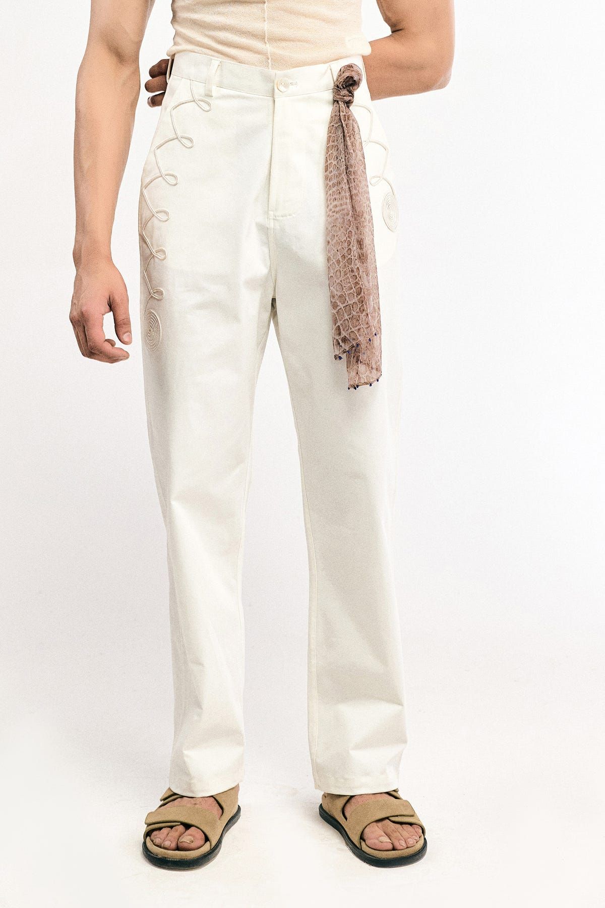 Egg Shell Chinos Pants - image 1