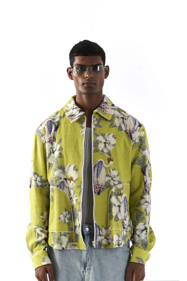 Triune — Cyber Lime Pelican Shacket