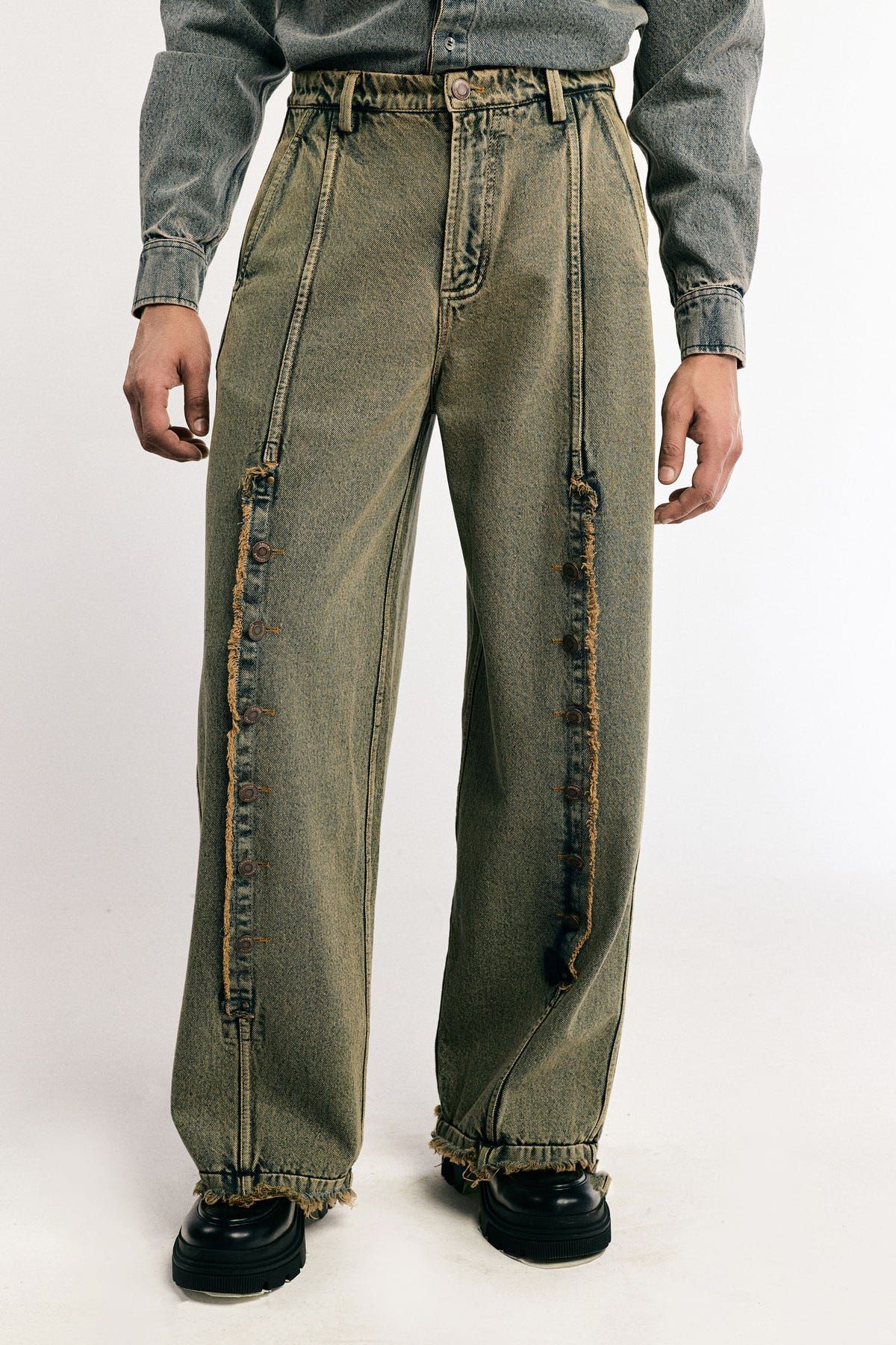 Slashing Denim Pants - image 1