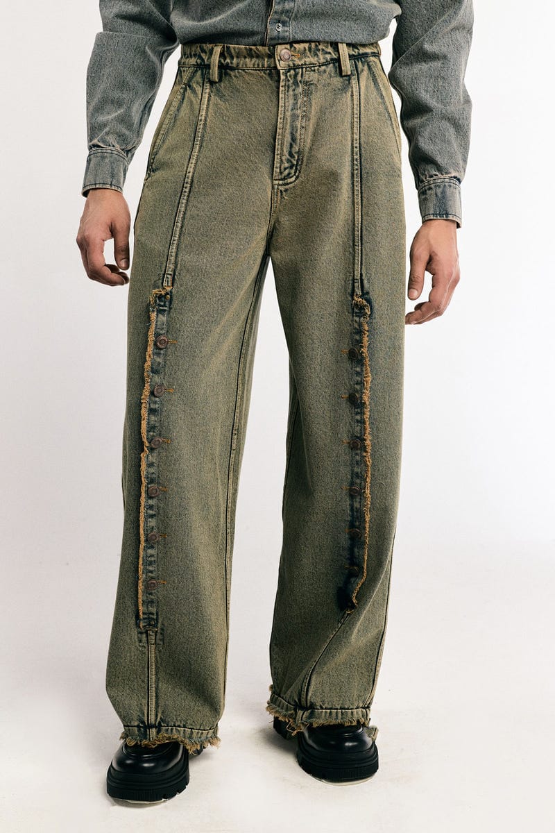Slashing Denim Pants