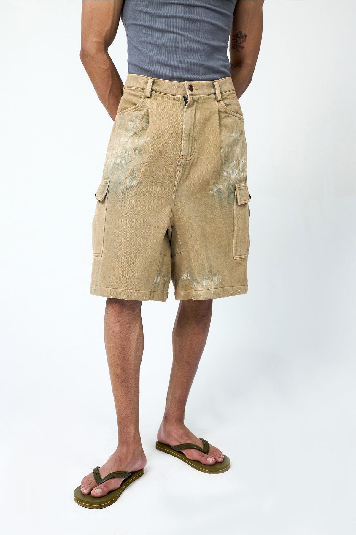 Dusty Holed Jorts - image 1