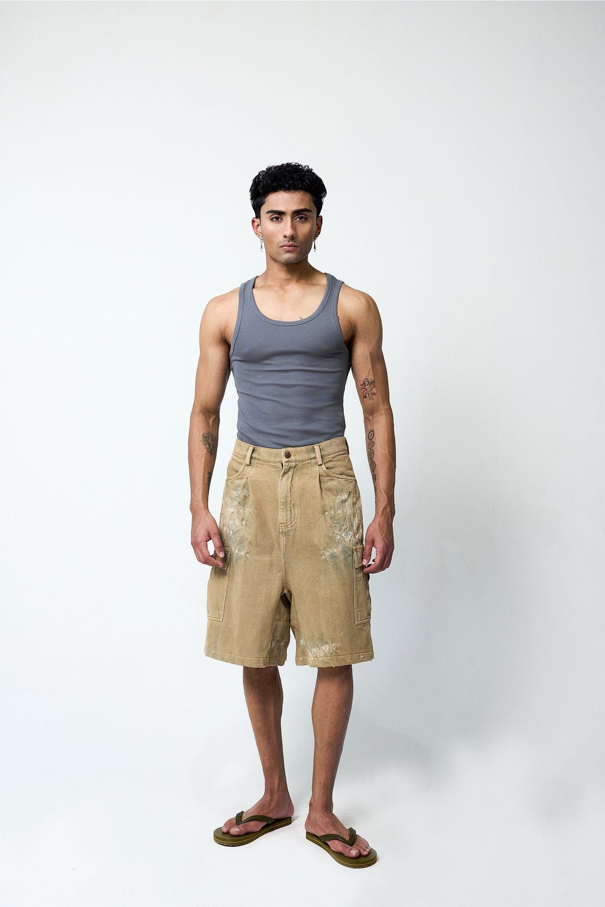 Dusty Holed Jorts - image 2