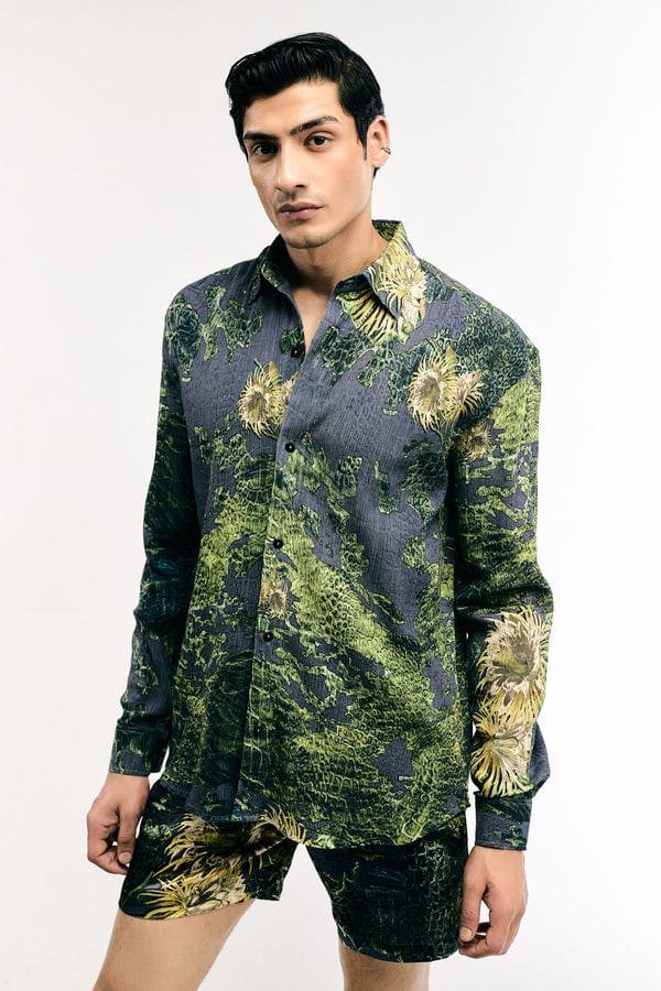 Triune — Wildflower Python Shirt