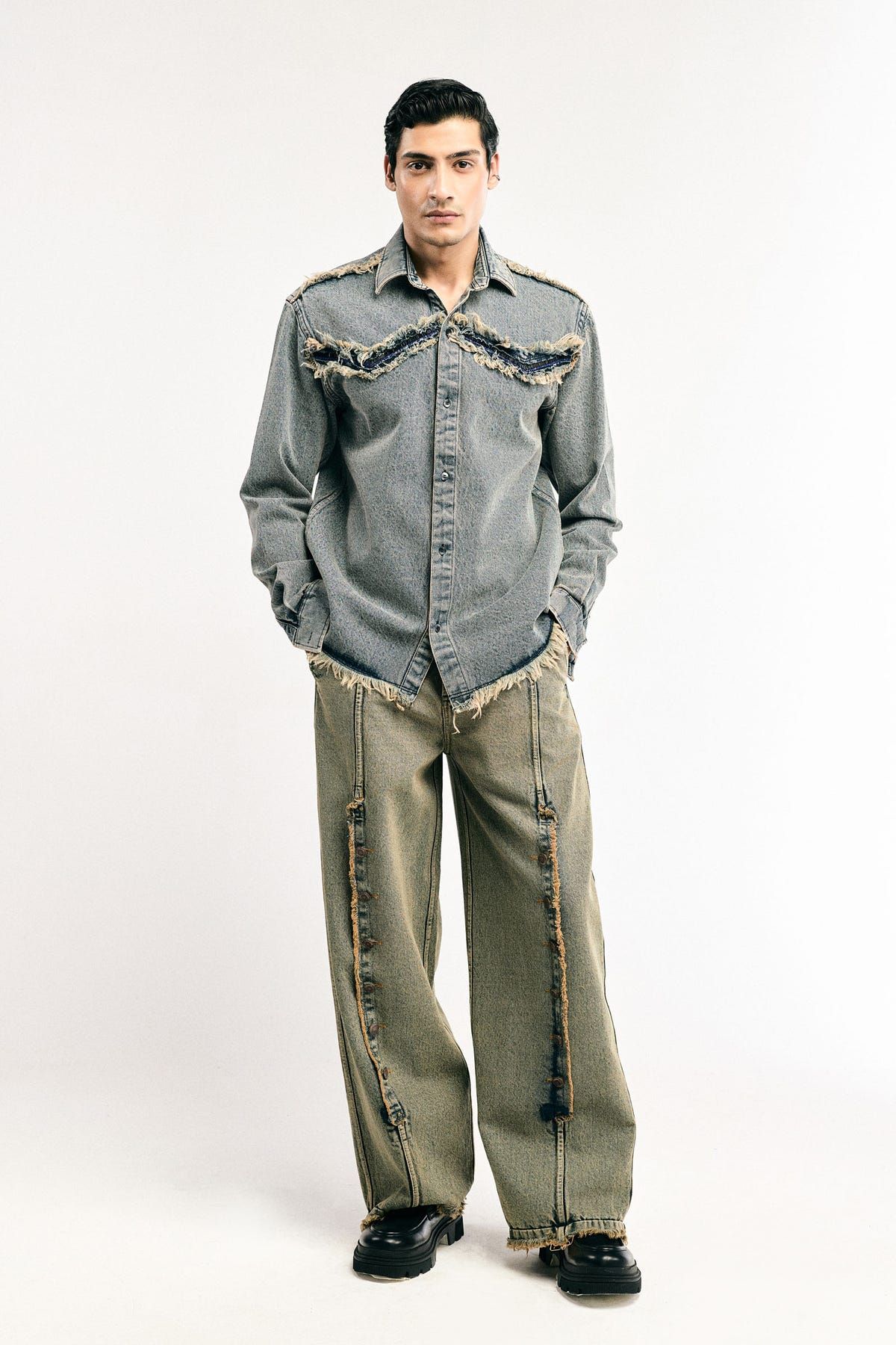 Tactile Denim Shirt - image 2