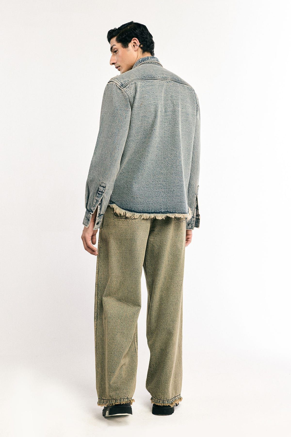 Tactile Denim Shirt - image 5