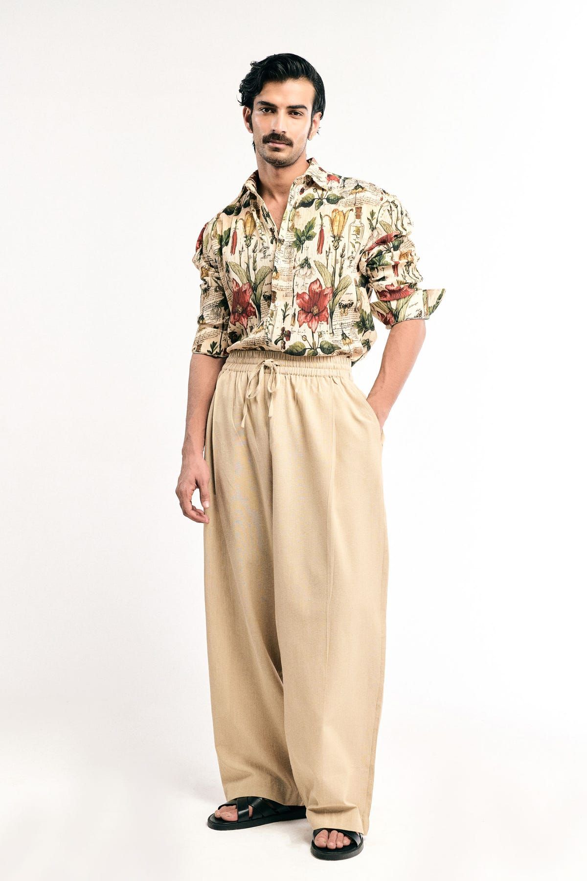 Ecru Relaxed Pants - image 2