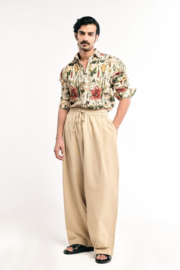 Triune — Ecru Relaxed Pants