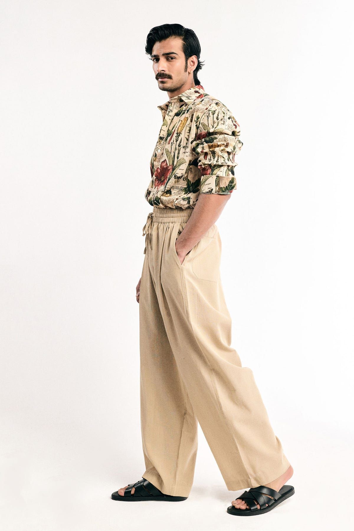 Ecru Relaxed Pants - image 3