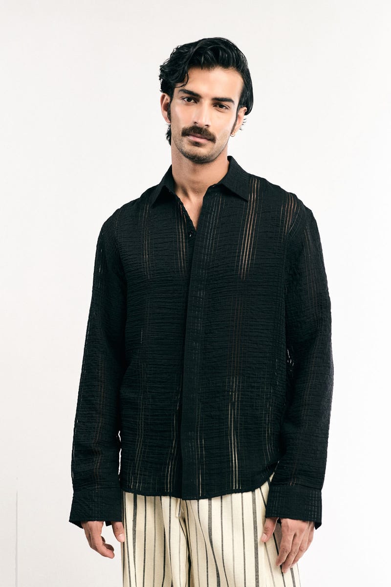 Black Sheer Shirt
