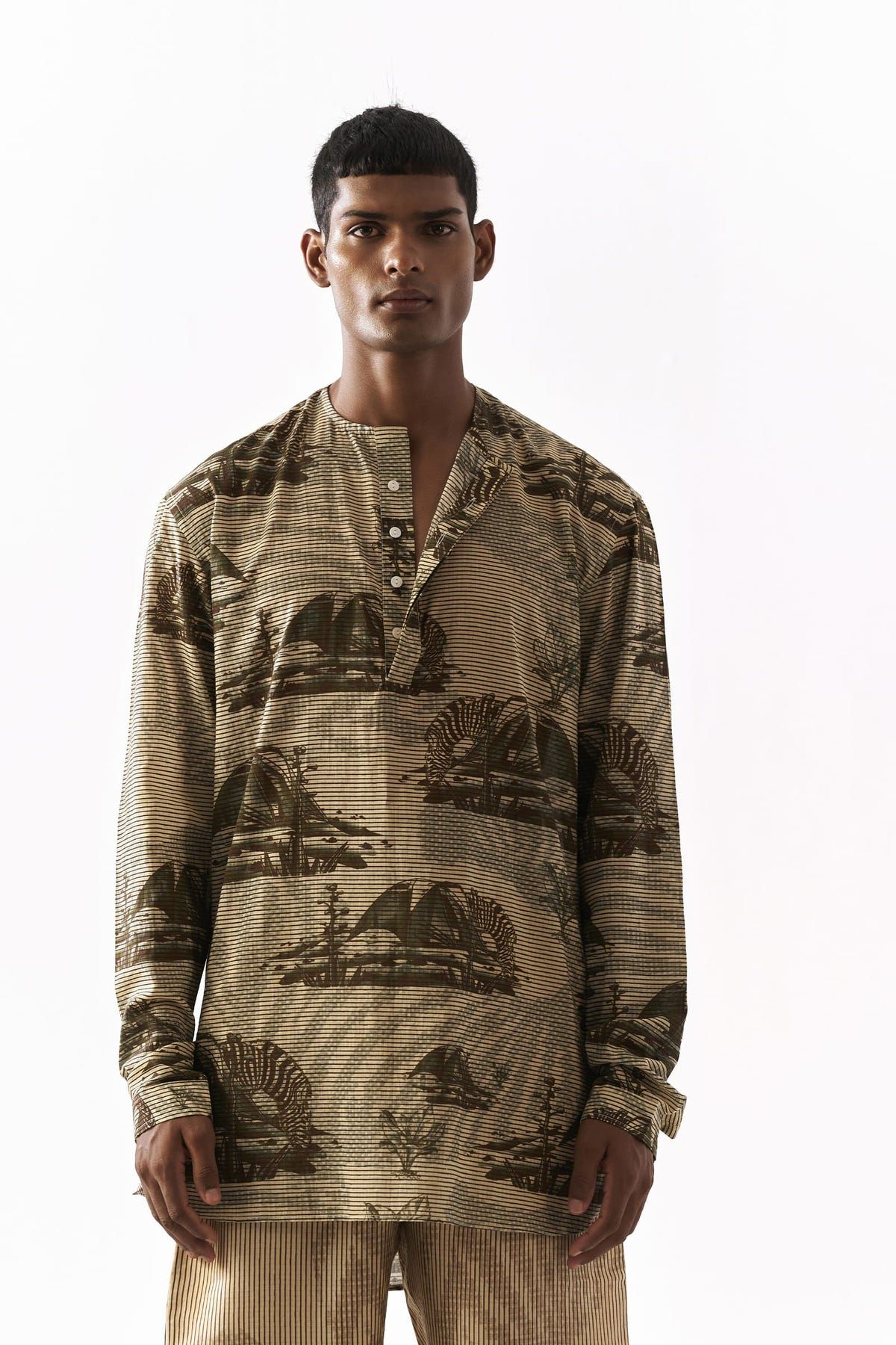 Zex Camp Kurta Shirt - image 1
