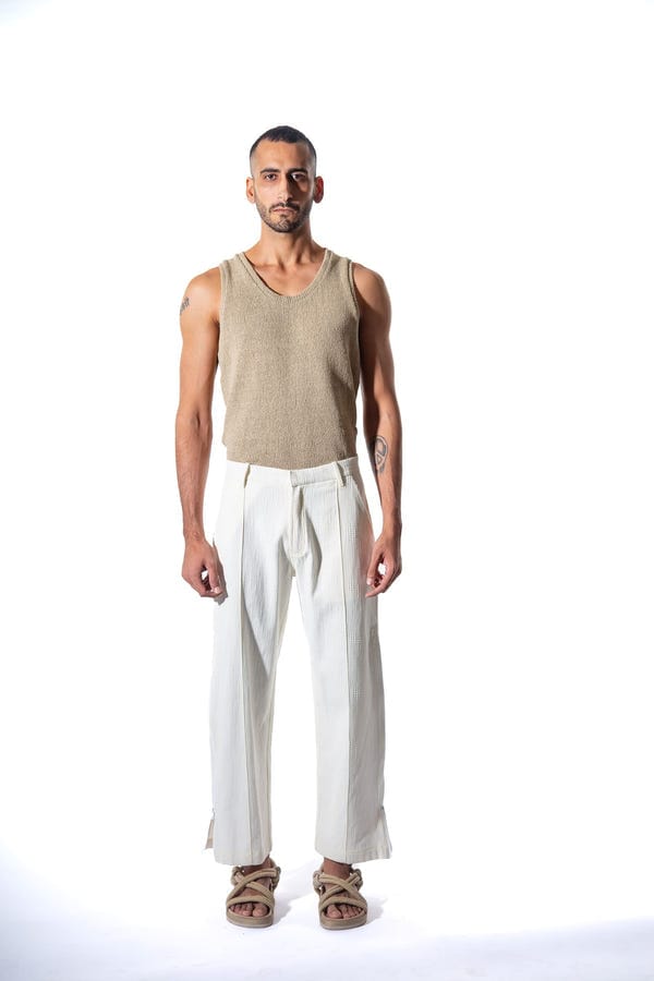 Triune — Handloom Zipped Pants