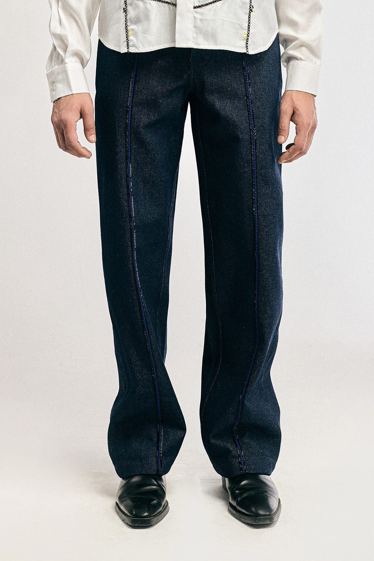Blue Drip River Pants - image 1