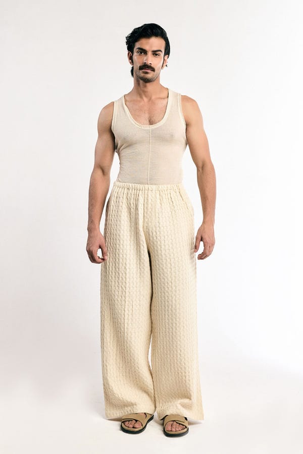 Triune — Dream Honeycomb Loose Pants