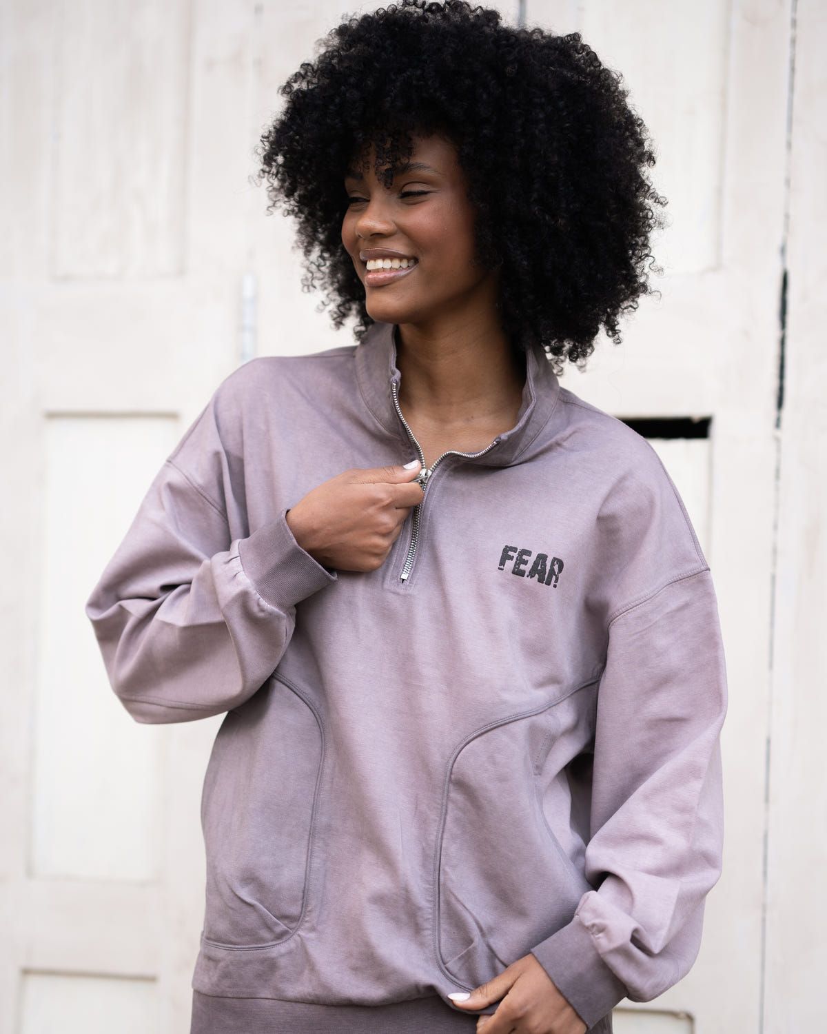 Quater zipper sweatshirt - image 4
