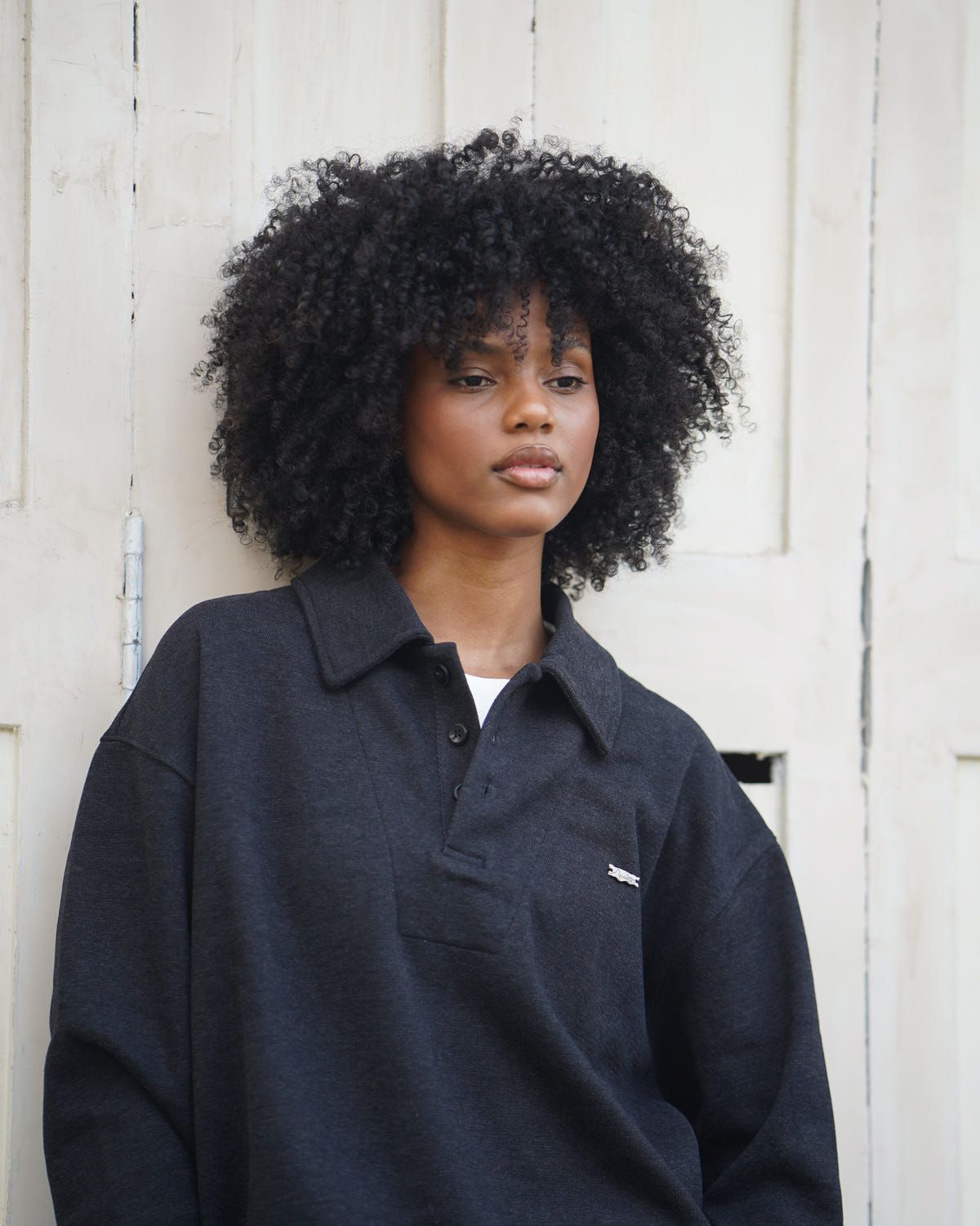 Deep Grey Layered rugby sweatshirt - image 1