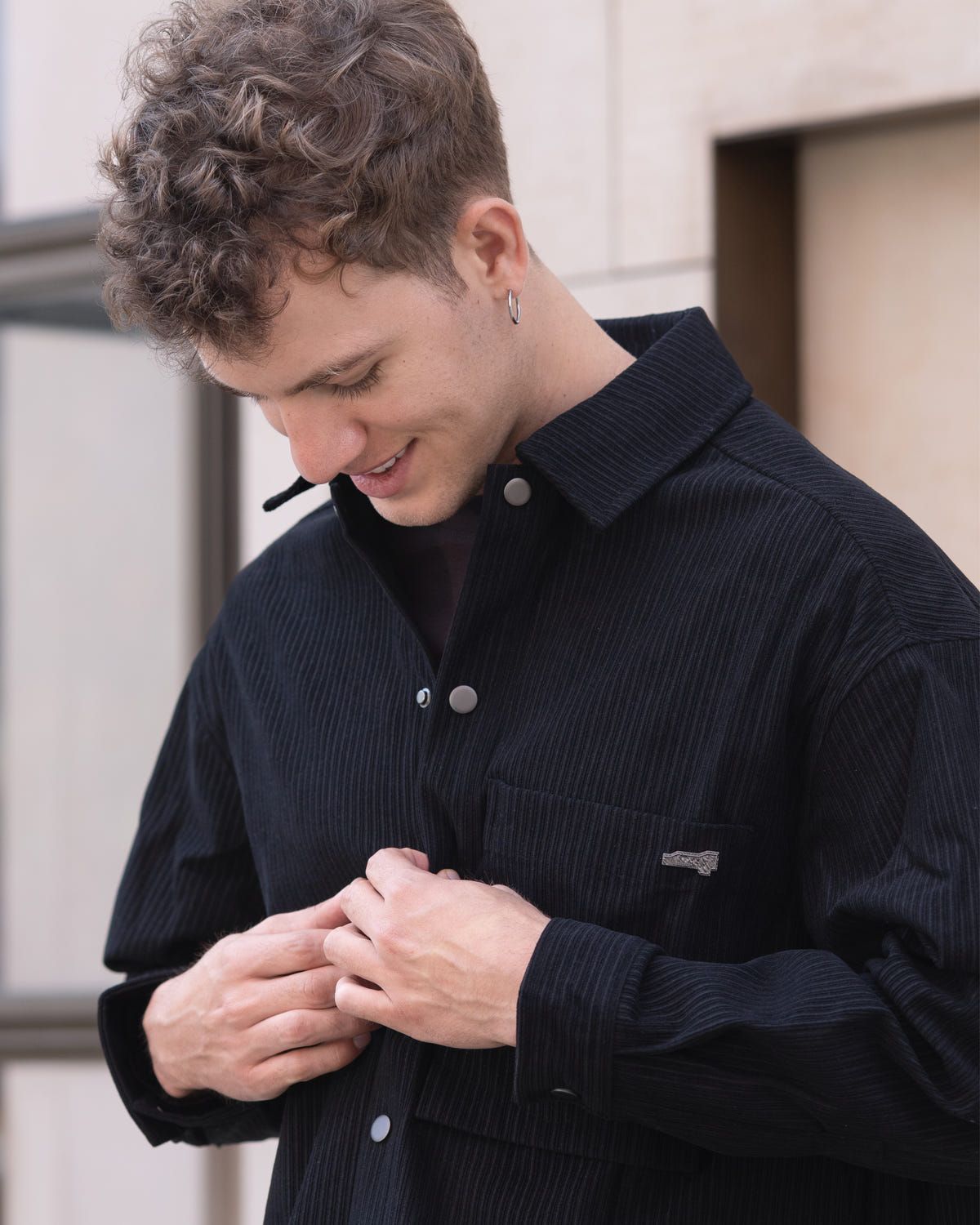 Black Corduroy Shirt - image 3