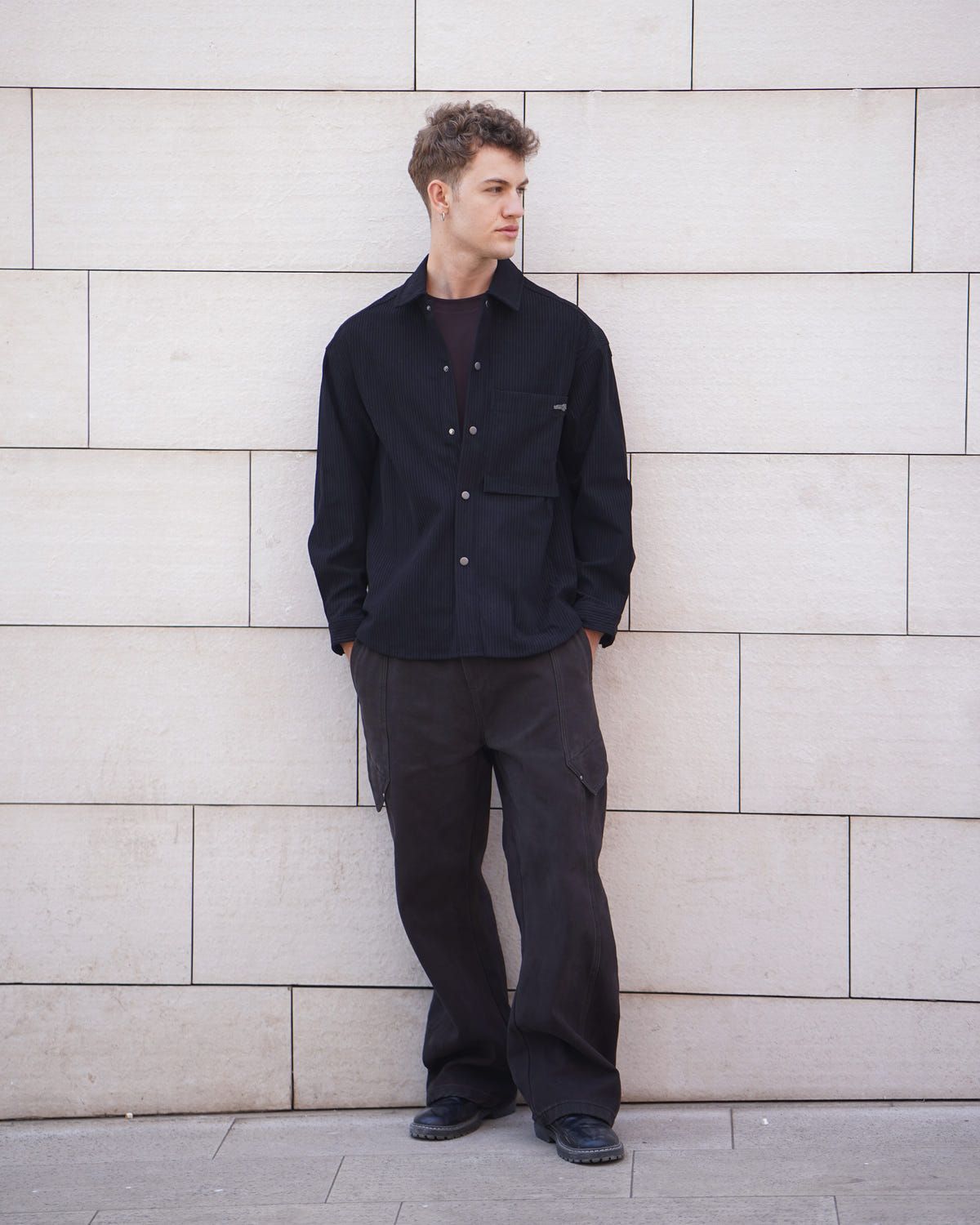Black Corduroy Shirt - image 6