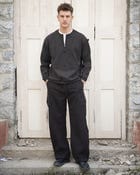 Layered zipper sweatshirt view 3