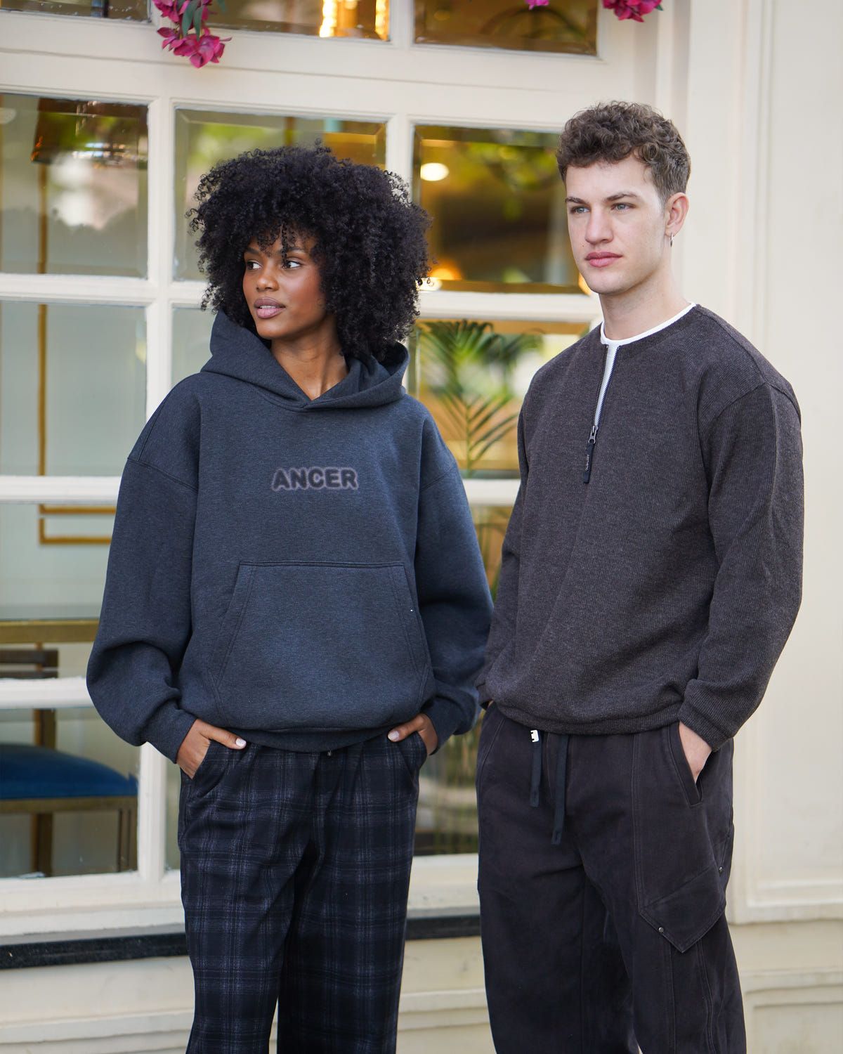 Layered zipper sweatshirt - image 6