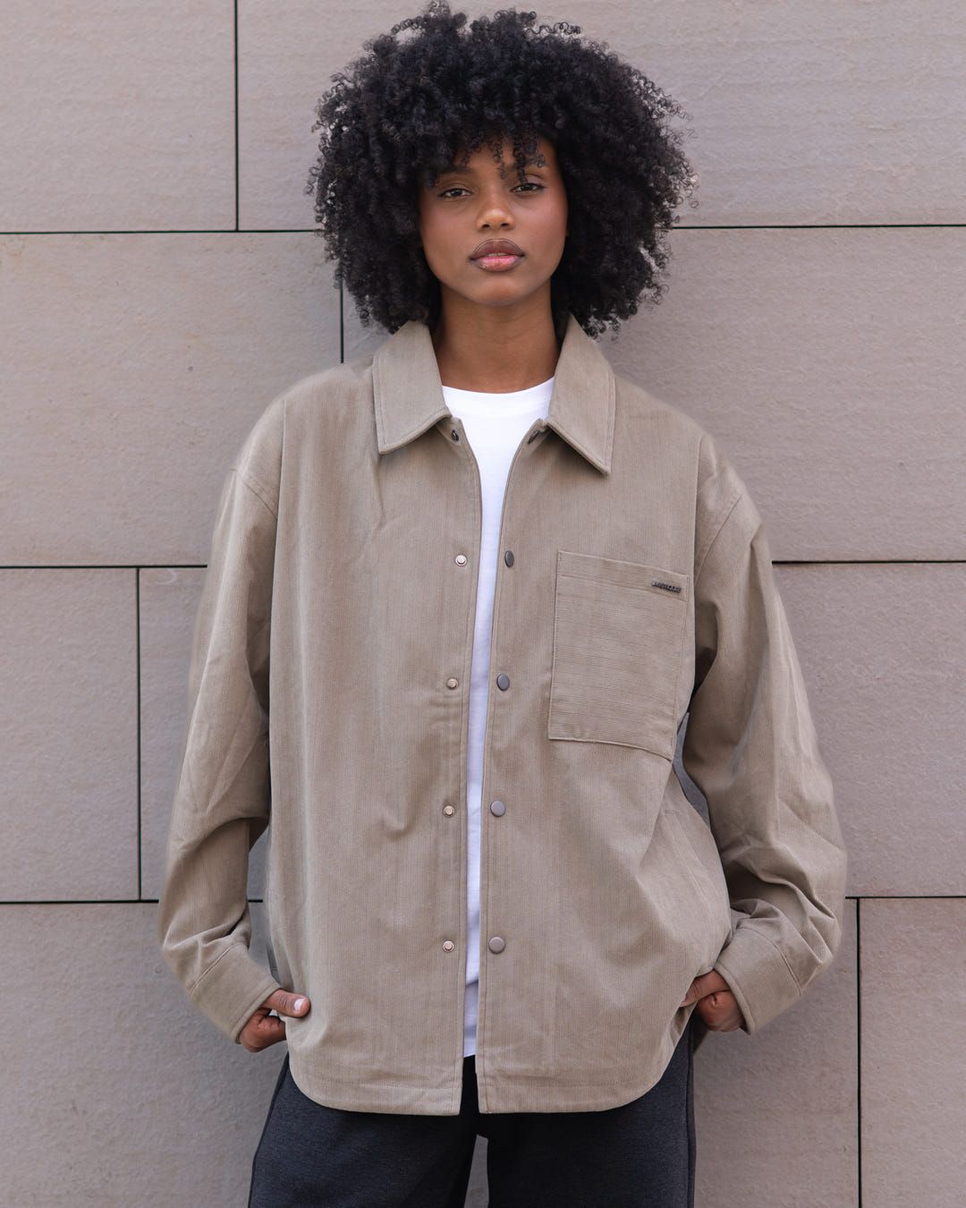 Khaki overshirt - image 4