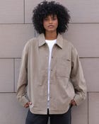 Khaki overshirt view 4